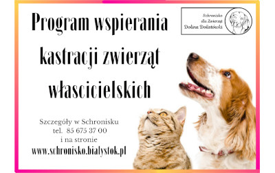 Program „Kastracji zwierząt właścicielskich” 2023r.